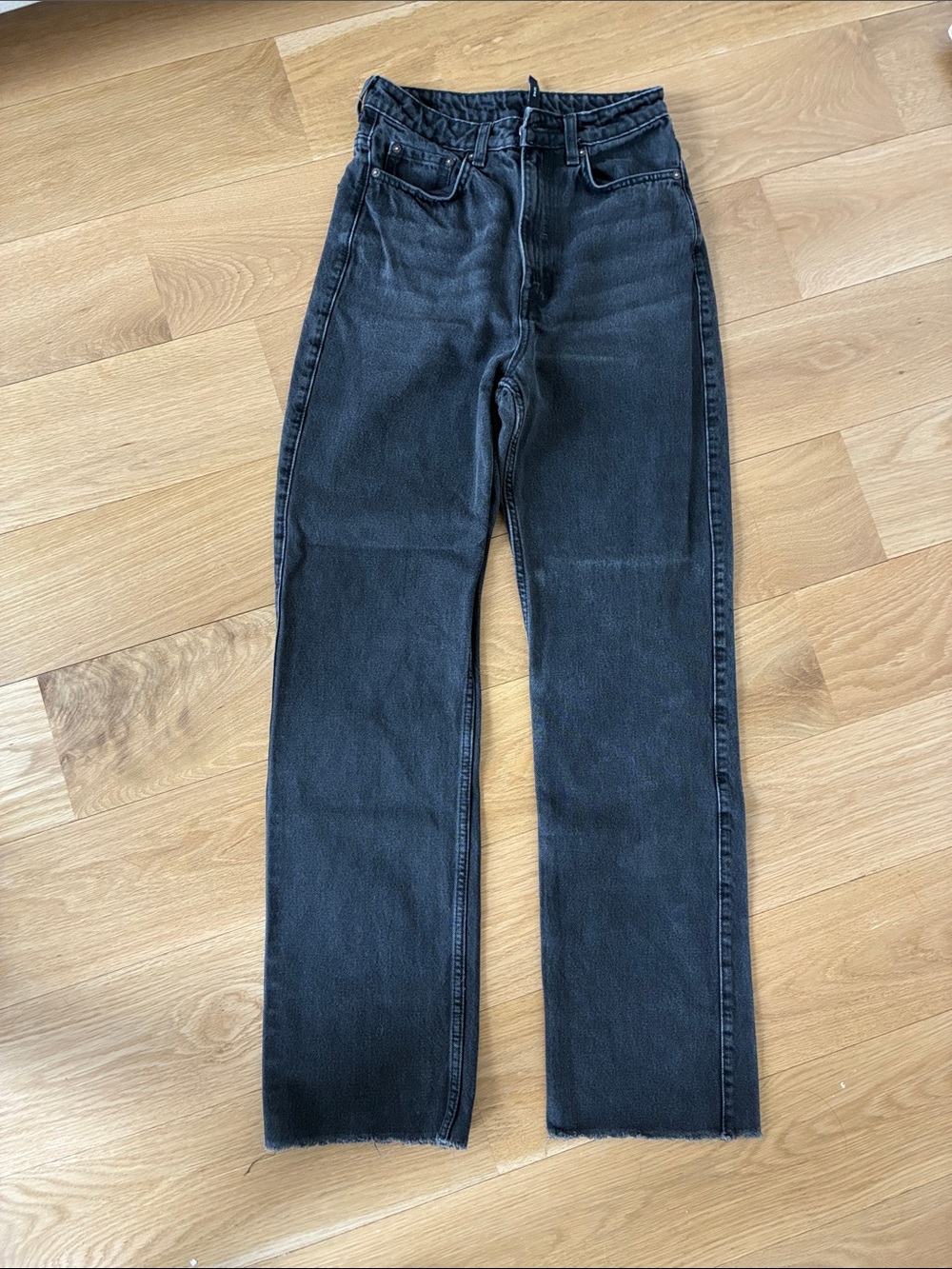 Weekday ROWE Charcoal Gray Straight Jeans